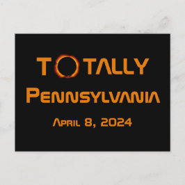 Postal Eclipse solar total de Pennsylvania 2024