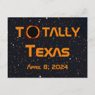 Postal Eclipse solar total de Texas 2024