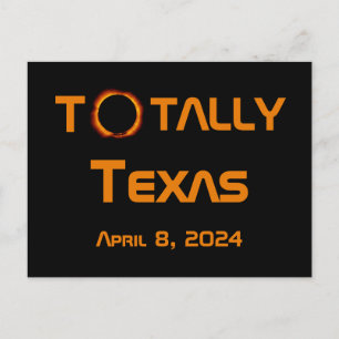 Postal Eclipse solar total de Texas 2024