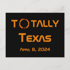 Postal Eclipse solar total de Texas 2024