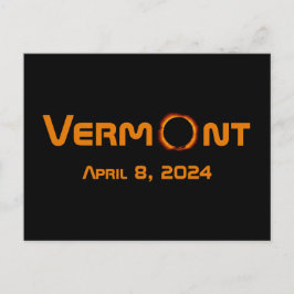 Postal Eclipse solar total de Vermont 2024