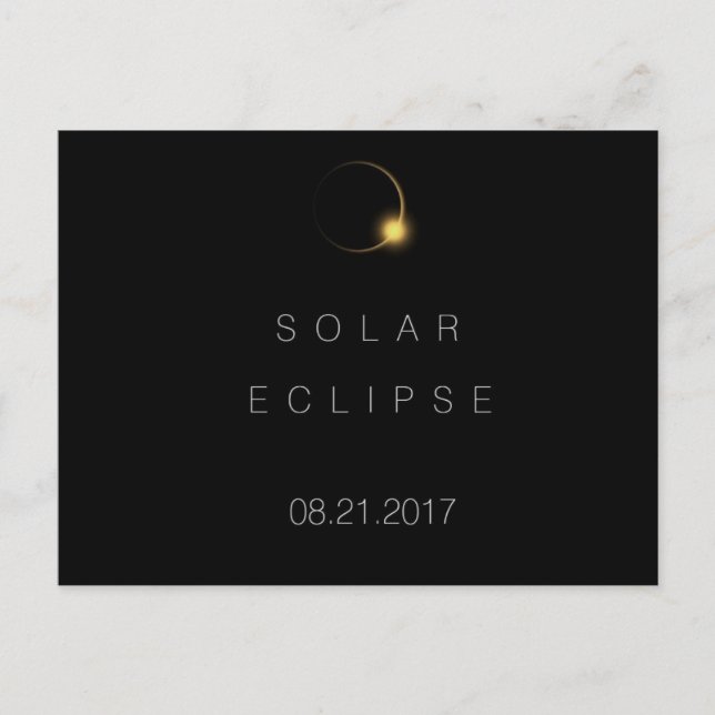 Postal Eclipse solar total estadounidense de 2017 (Anverso)