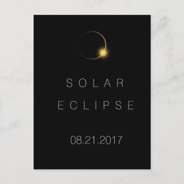 Postal Eclipse solar total estadounidense de 2017 (Anverso)