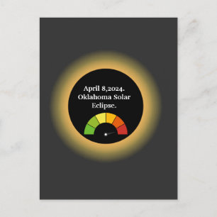 Postal Eclipse solar total personalizado Oklahoma