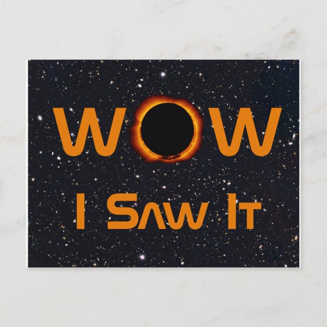 Postal Eclipse solar total WOW lo vi (Anverso)