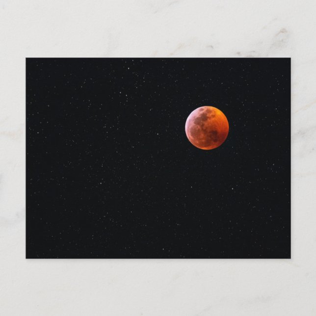 Postal Eclipse Total de Luna de Sangre | Isla Grande de H (Anverso)