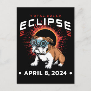 Postal Eclipse Total de Sol Abril 2024 Regalos para Amant