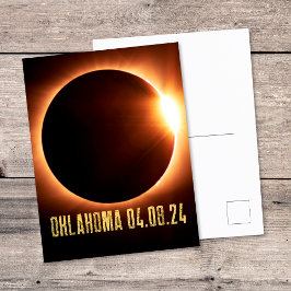 Postal Eclipse total Oklahoma 2024 Eclipse solar total