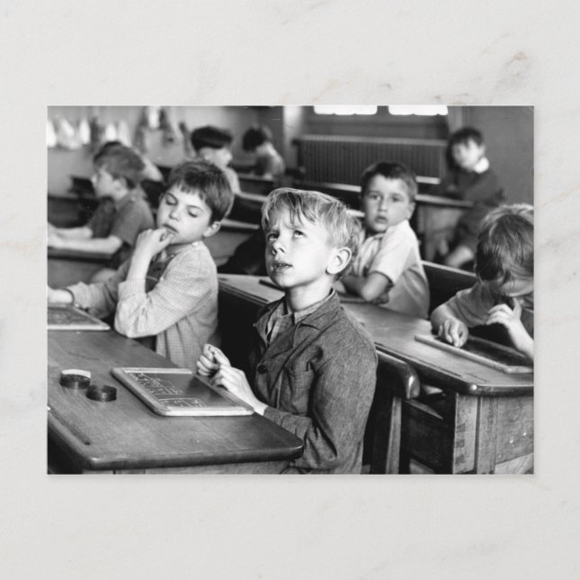 Postal Ecole Paris - 1956 - Robert Doisneau (Anverso)