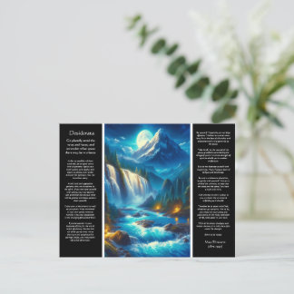 Postal Ecos de cataratas de Desiderata