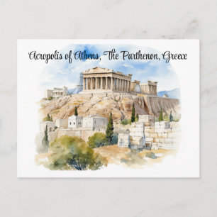 Postal Ecos de la antigüedad, guardián de la Acrópolis