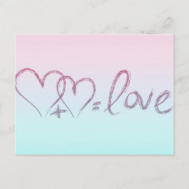 Postal Ecuación de amor