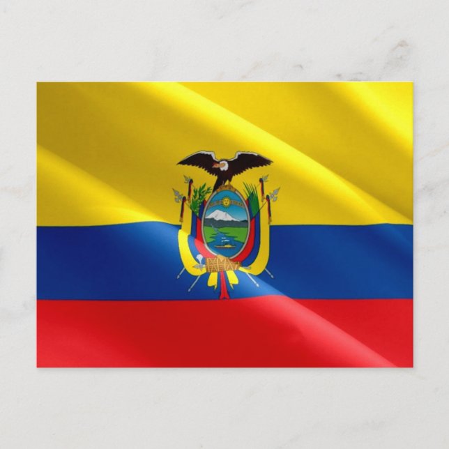 Postal Ecuador - Bandera ecuatoriana - (Anverso)