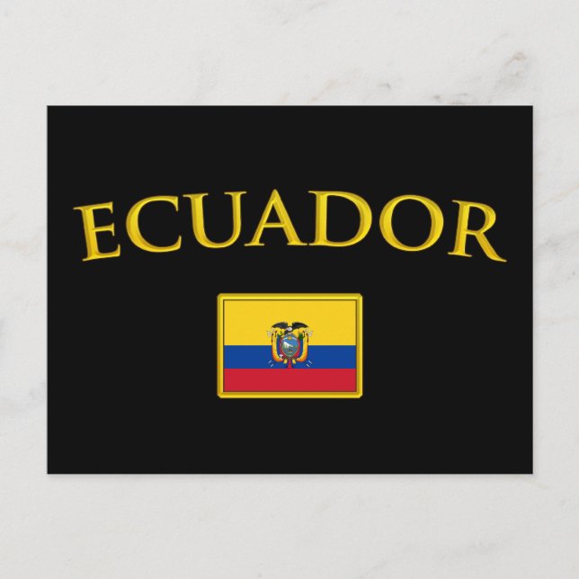 Postal Ecuador de oro (Anverso)