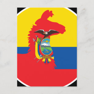 Postal Ecuador Llama Alpaca Alpaca Ecuador
