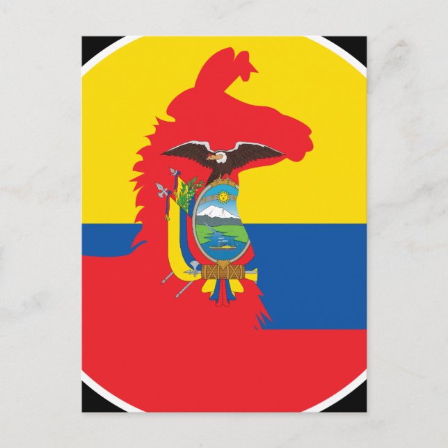 Postal Ecuador Llama Alpaca Alpaca Ecuador (Anverso)