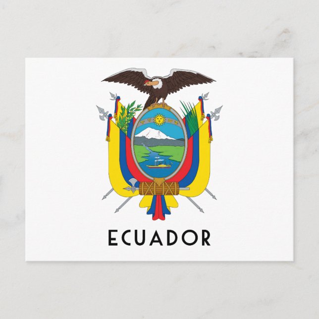 Postal Ecuador - símbolo/escudo de armas/bandera/colores/ (Anverso)