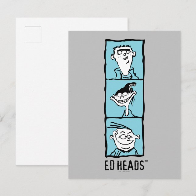 Postal Ed, Edd, n Eddy - Ed Heads (Anverso / Reverso)
