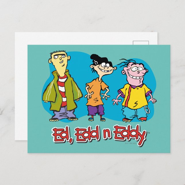 Postal Ed, Edd, n Eddy Smiling (Anverso / Reverso)