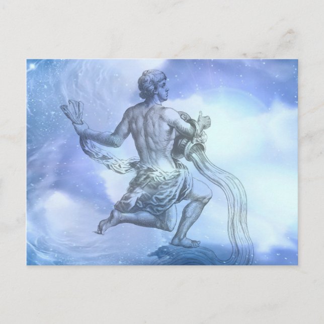 Postal Edad de Aquarius Zodiac (Anverso)