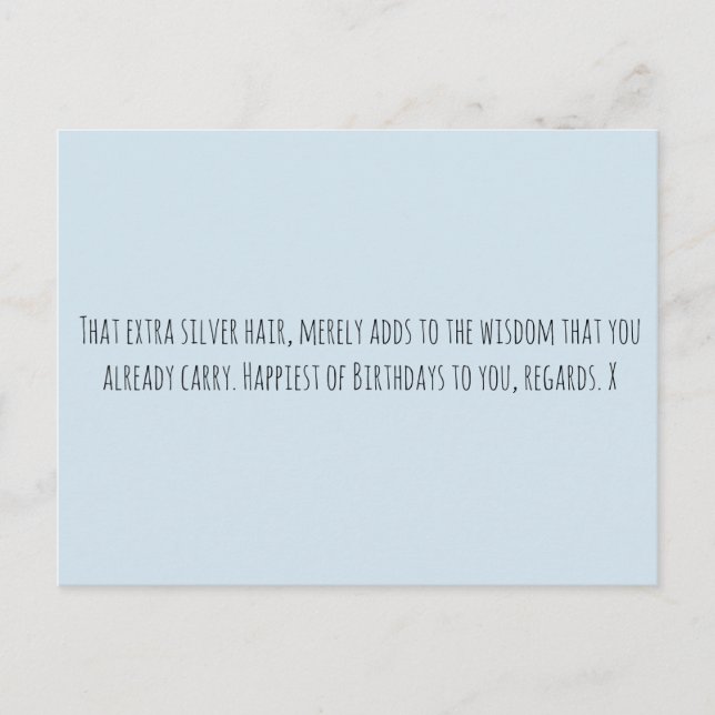 Postal Edad divertida (Anverso)