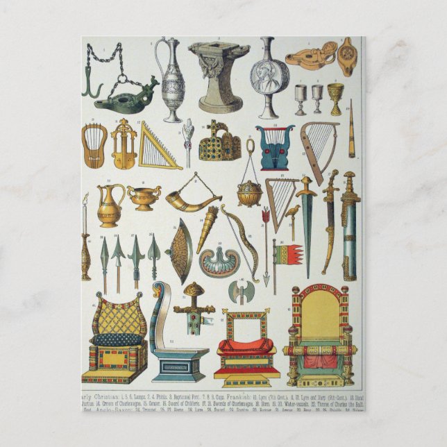 Postal Edad Media (Anverso)