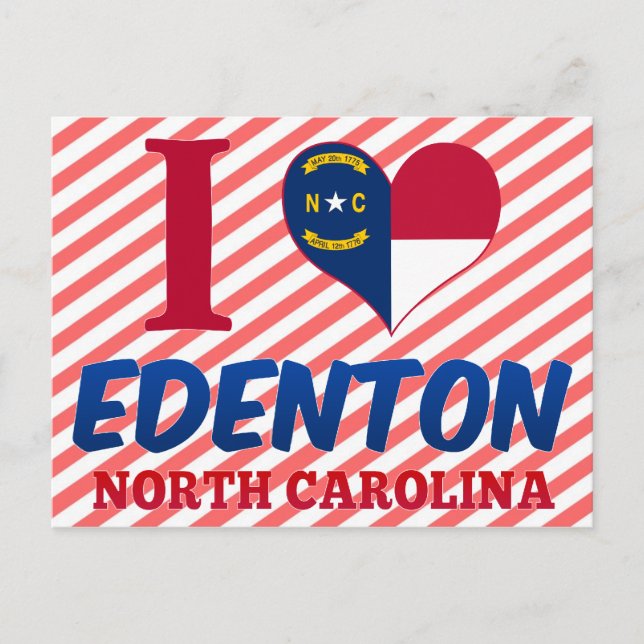 Postal Edenton, Carolina del Norte (Anverso)