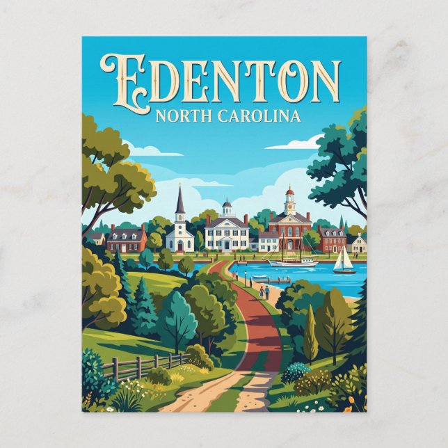 Postal Edenton EE. UU. (Anverso)