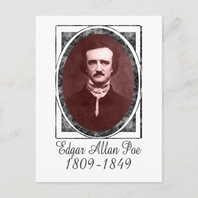 Postal Edgar Allan Poe (Anverso)
