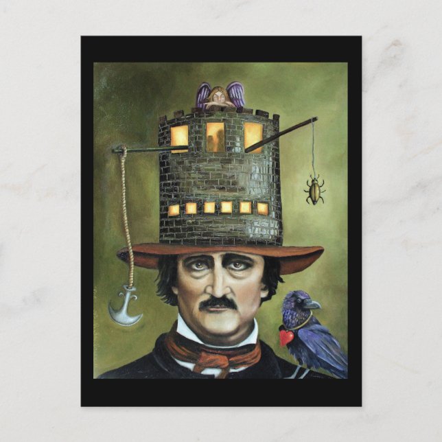 Postal Edgar Allan Poe (Anverso)