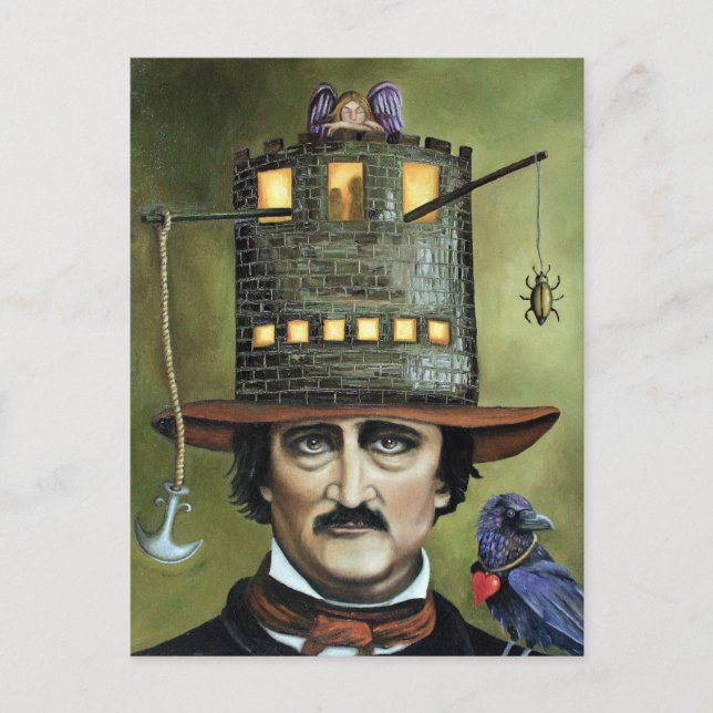 Postal Edgar Allan Poe (Anverso)