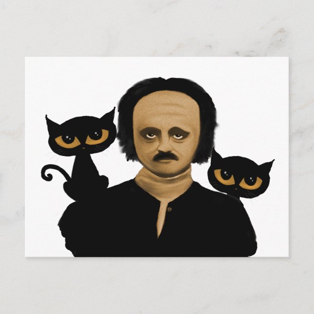 Postal edgar allan poe (Anverso)