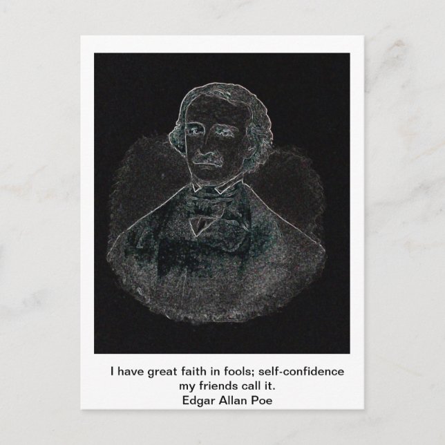 Postal Edgar Allan Poe (Anverso)