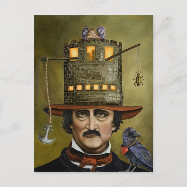 Postal Edgar Allan Poe (Anverso)