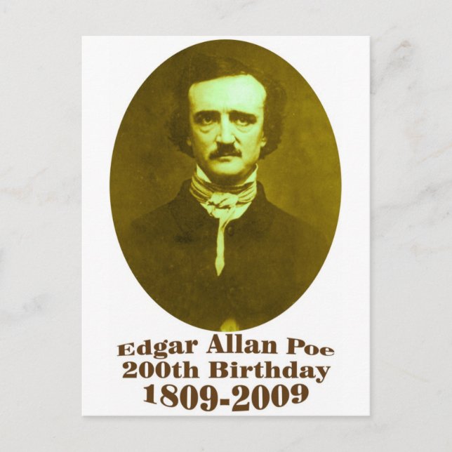 Postal Edgar Allan Poe (Anverso)