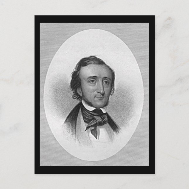 Postal Edgar Allan Poe (Anverso)