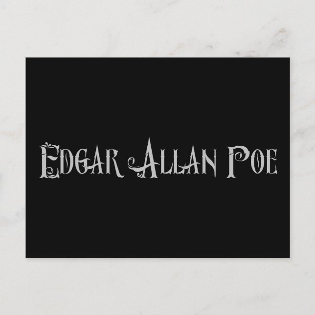 Postal Edgar Allan Poe (Anverso)
