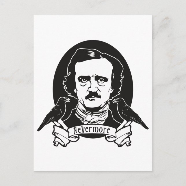 Postal Edgar Allan Poe (Anverso)