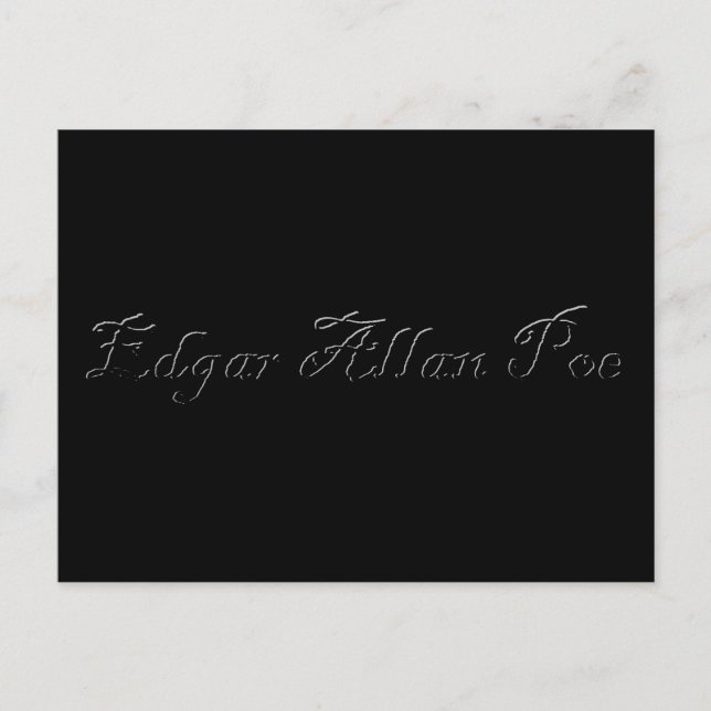 Postal Edgar Allan Poe (Anverso)