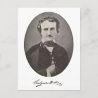 Edgar Allan Poe con firma