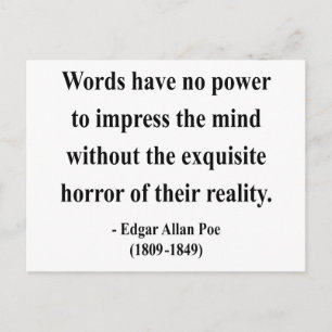 Postal Edgar Allen Poe Cita 4a