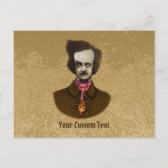 Postal Edgar con un error de oro (Anverso)