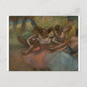 Postal Edgar Degas - 4 Ballerinas en la Etapa 1885-90 Bai