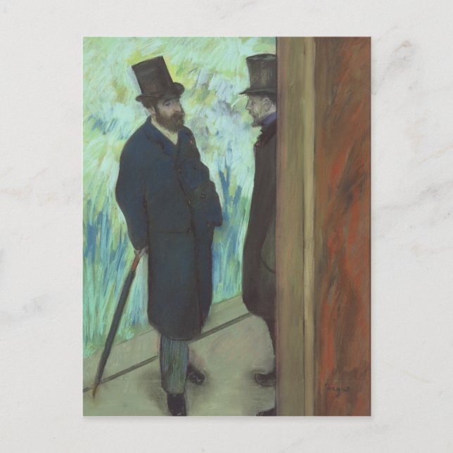 Postal Edgar Degas | Amigos del teatro (Anverso)