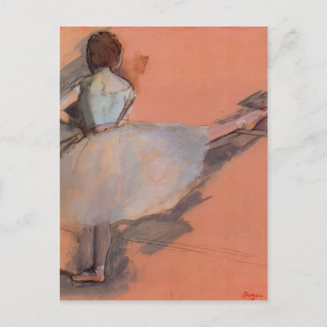Postal Edgar Degas - Bailarina en el bar (Anverso)