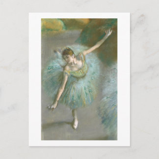 Postal Edgar Degas | Bailarina en verde
