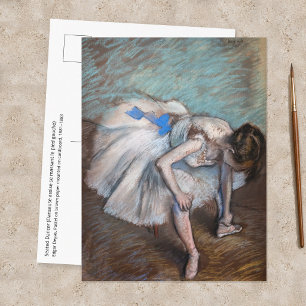 Postal Edgar Degas - Bailarina sentada