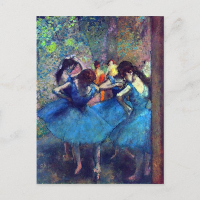 Postal Edgar Degas - Bailarinas (Anverso)