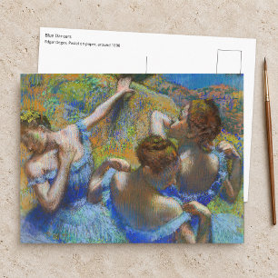 Postal Edgar Degas - Bailarinas Azules