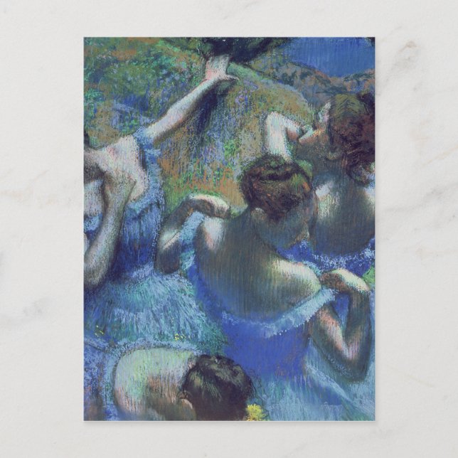 Postal Edgar Degas | Bailarinas azules, c.1899 (Anverso)